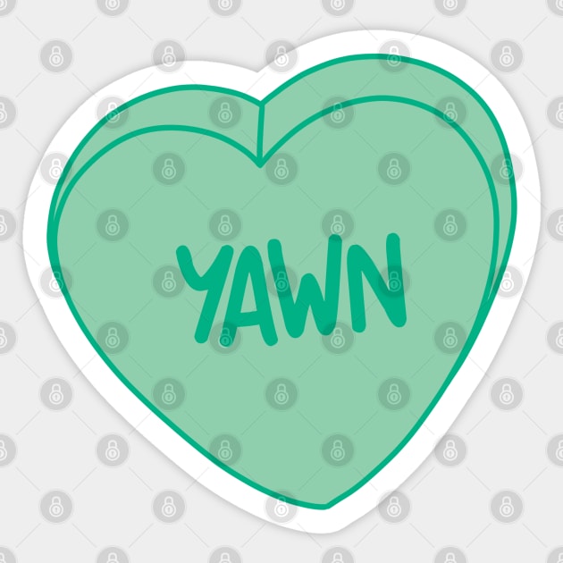 Yawn Sticker by lulubee